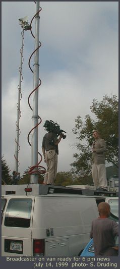 News on top of van